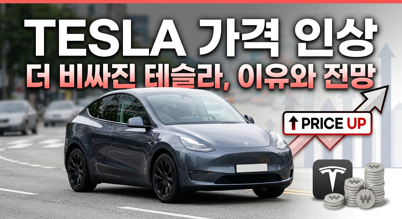 테슬라 코리아 가격 인상! 모델3·모델Y 얼마나 올랐나? (2026 최신)