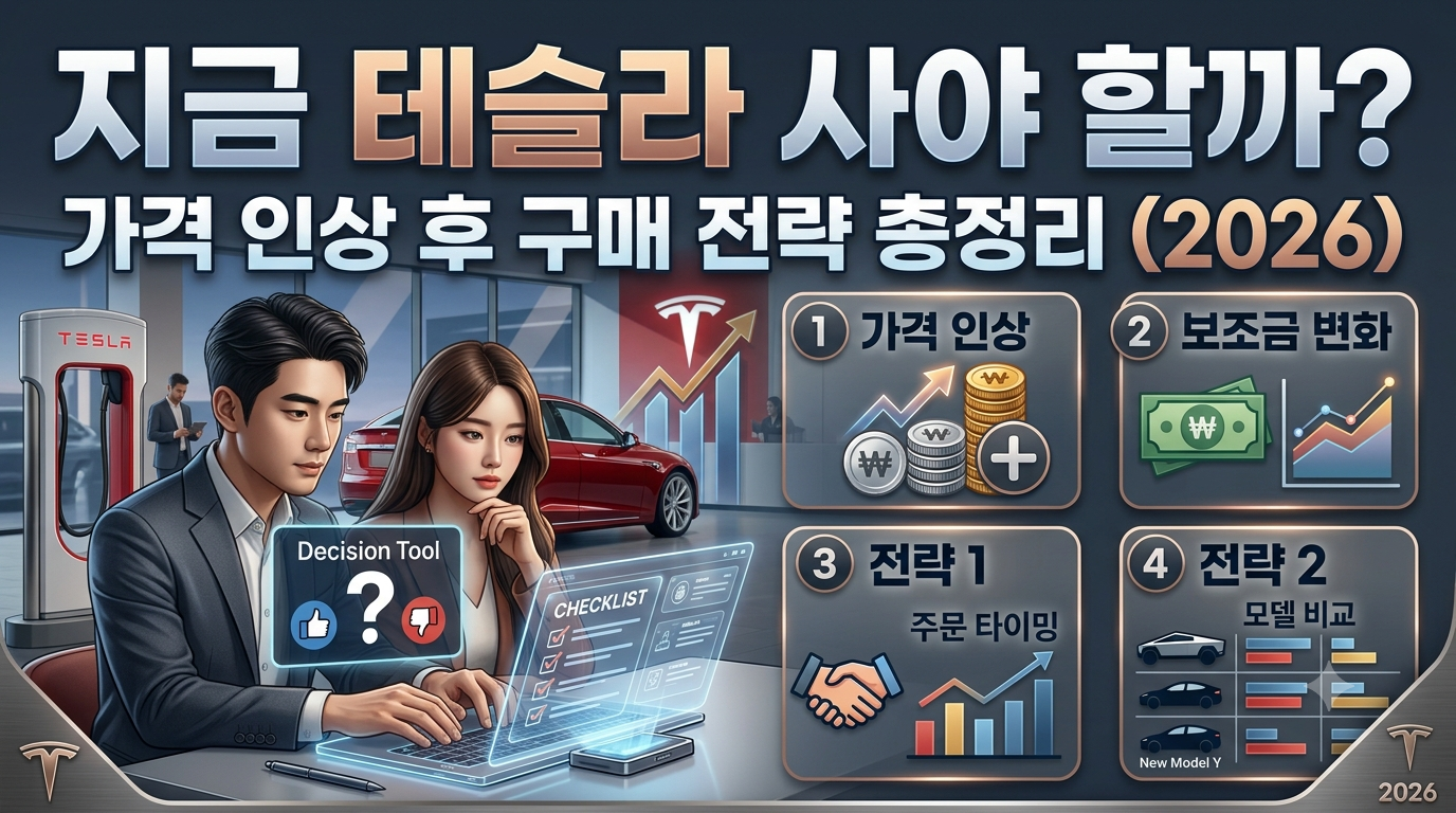 지금 테슬라 사야 할까? 가격 인상 후 구매 전략 총정리 (2026)